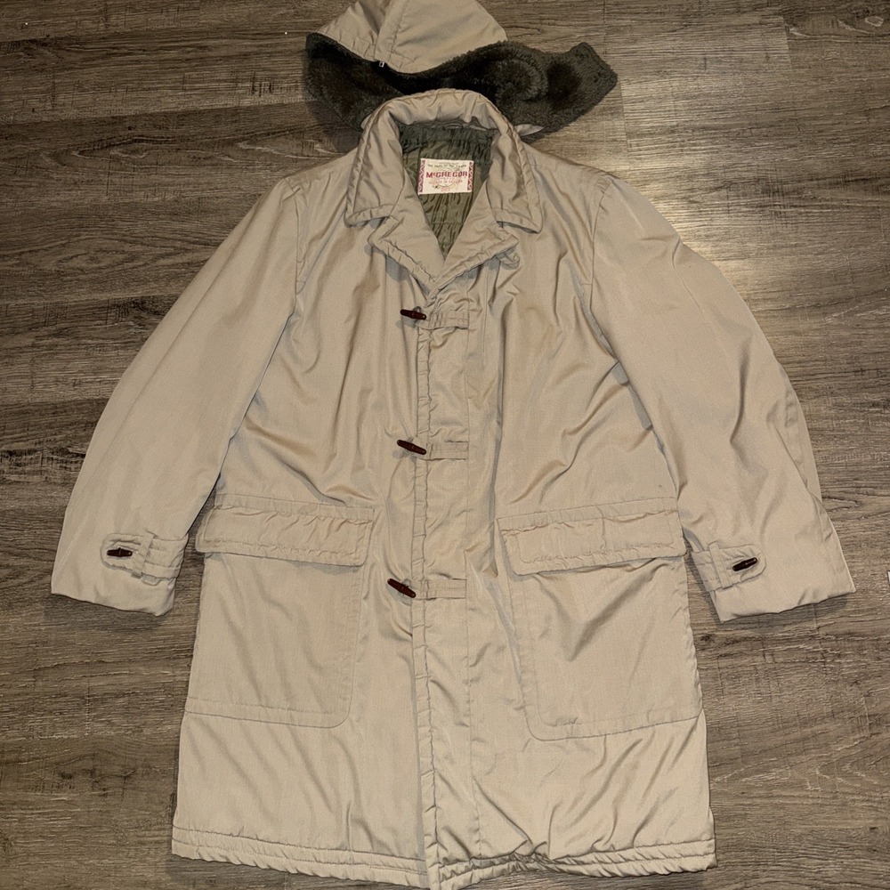 VINTAGE 50s 60s McGregor Coat Jacket Size 40 Toggle Duffle Ends of the Earth